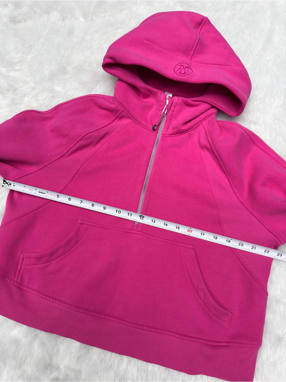 Lululemon M/L Oversized Half Zip Scuba Hoodie Sweatshirt - Picture 11 of 12